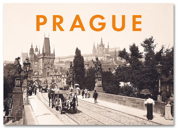  Kniha Prague historical Charles Bridge
